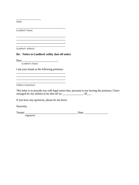 notice to pay utilities.